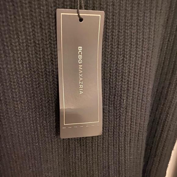 NWT BCBGMaxAzria Boatneck Long Sleeve Belted Sweater Size XS - Picture 7 of 8